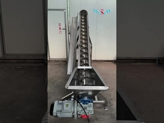 Máy vận chuyển vít nghiêng thép không gỉ có thể tùy chỉnh cho máy cho ăn tự động tùy chỉnh