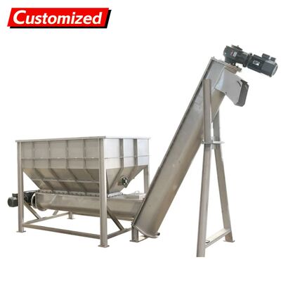 Máy vận chuyển vít thép không gỉ tùy chỉnh Thiết kế không trục với cấu trúc chống nếp nhăn Thực phẩm chất thải vít vận chuyển công nghiệp tự động hóa bột và vật liệu hạt vận chuyển và cấp thiết bị chuyên