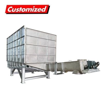 Giá tốt. Thép không gỉ dọc linh hoạt Auger conveyor chống nhiệt với Hopper trực tuyến