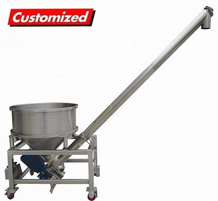 Mua Độ cao và tốc độ điều chỉnh thép không gỉ conveyor vít Auger với Hopper nhỏ sản xuất trực tuyến