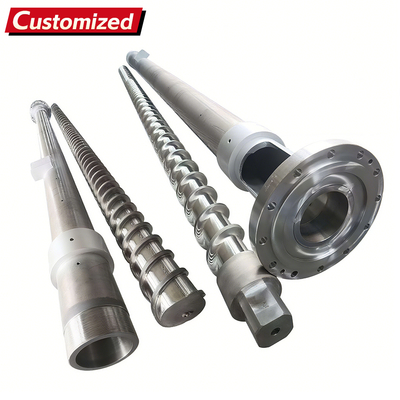 Giá tốt. Chuẩn bị đường kính 55 thùng vít cho Máy ép cho PP HDPE PPS LDPE vật liệu nitrided hoặc Bimetallic xử lý Máy nhựa trực tuyến