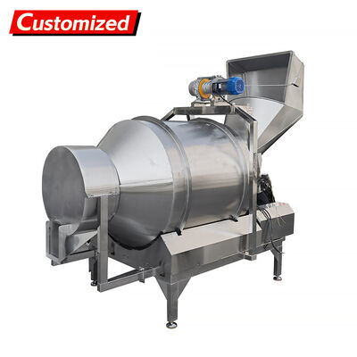 Giá tốt. Máy trộn trống tự động tùy chỉnh với thép không gỉ chống ăn mòn, chương trình trộn tùy chỉnh và dung lượng mở rộng cho trộn bột công nghiệp trực tuyến