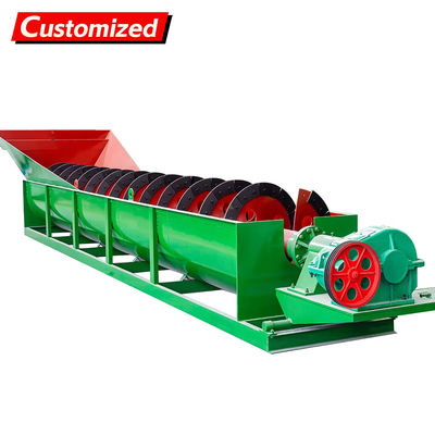 Giá tốt. Customized Stainless Steel Spiral Sand Washer with 40-280 tons/hour Capacity for Efficient Gravel Washing trực tuyến