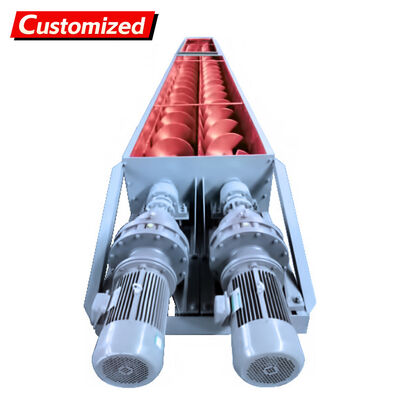 Giá tốt. Băng tải trục vít đôi OEM bằng thép carbon/thép không gỉ, chống mài mòn, chống ăn mòn, cấp công nghiệp để vận chuyển bột/hạt, xử lý vật liệu hạt tro bay, xi măng trực tuyến