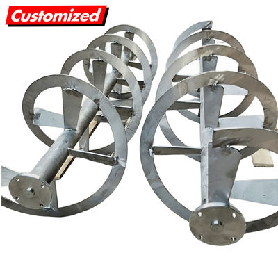 Giá tốt. Trục vít xoắn ốc chính xác cao bằng thép không gỉ tùy chỉnh và bộ khuấy ruy băng xoắn ốc cho cánh khuấy độ nhớt trực tuyến