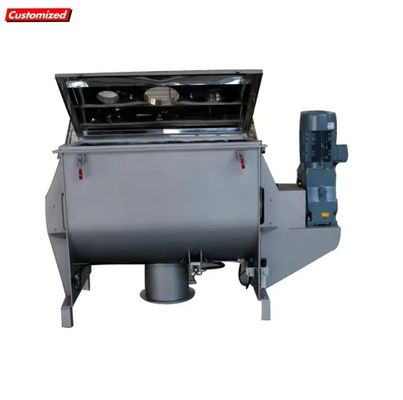 Giá tốt. Máy trộn ruy băng tùy chỉnh dung tích lớn, dễ vận hành để trộn bột trực tuyến