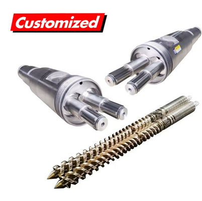 Giá tốt. Thép không gỉ loại thực phẩm Nitriding loại tích hợp Độ chính xác cao thùng vít đôi cho máy ép trực tuyến