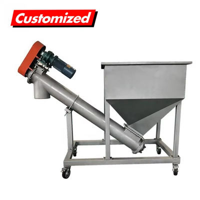 Giá tốt. Máy nạp thép không gỉ 2m nghiêng vít Auger conveyor hệ thống vận chuyển trực tuyến