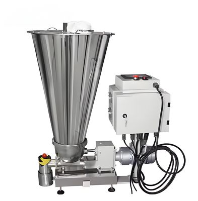 Giá tốt. PLC điều khiển Twin Screw Auger Feeder với Deep Screw Channel và Capacity Output có thể tùy chỉnh để vận chuyển vật liệu liên tục trực tuyến