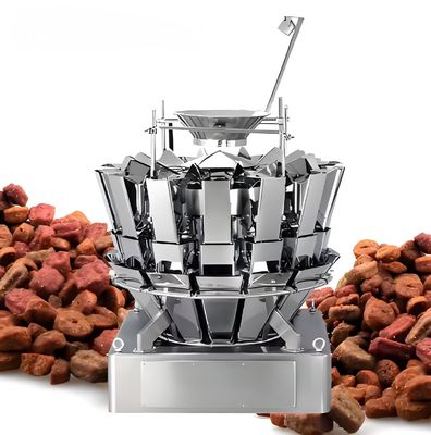 Giá tốt. Máy nạp và niêm phong đồ ăn nhẹ tùy chỉnh với máy vận chuyển trục vít để cân nhiều đầu trong bán lẻ trực tuyến