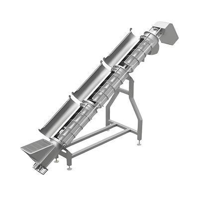 Giá tốt. Máy vận chuyển xoắn ốc thép không gỉ tùy chỉnh với tốc độ điều chỉnh cho chế biến thực phẩm và xử lý vật liệu trực tuyến
