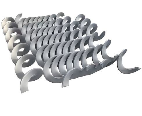 Giá tốt. Băng tải xoắn ốc không trục bằng thép không gỉ cán nguội liên tục với cụm ổ đỡ lõi chống ăn mòn và mài mòn trực tuyến