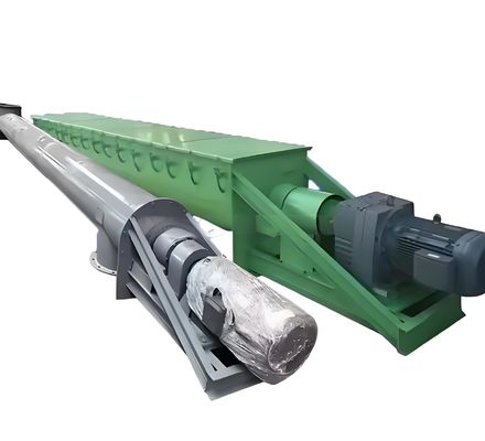 Giá tốt. Máy vận chuyển xoắn ốc hình U nghiêng dọc với kích thước tùy chỉnh, vật liệu chống nhiệt và hệ thống điều khiển tự động trực tuyến