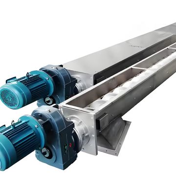 Giá tốt. Máy vận chuyển xoắn ốc thép không gỉ U-Through tùy chỉnh cho vận chuyển bụi và cát công nghiệp hóa học trực tuyến