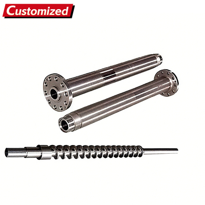 chất lượng Máy đúc ống và vít đôi kim loại tùy chỉnh cho máy đúc phun LDPE và PVC vật liệu Extruder với thiết kế hình nón nhà máy sản xuất