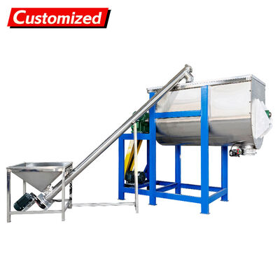 Giá tốt. Custom Screw Conveyor U-Shaped Twin-Screw Mixer with Rotating Blades for Food, Chemical, Pharmaceutical, and Construction Materials Industries trực tuyến