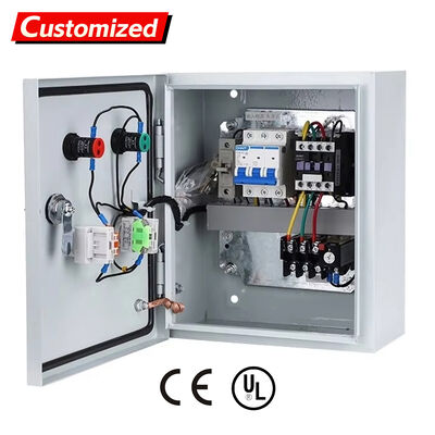 Giá tốt. Hộp điều khiển động cơ ba pha 380V tùy chỉnh với bảng phân phối tường chống nước IP55 trực tuyến