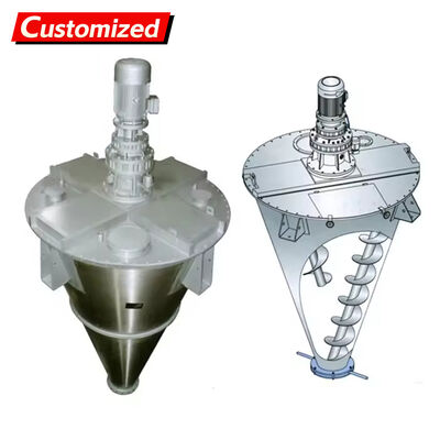 Giá tốt. Máy trộn vít côn bằng thép không gỉ SUS316L tùy chỉnh 50 lít cho máy trộn bột xử lý hóa chất trực tuyến