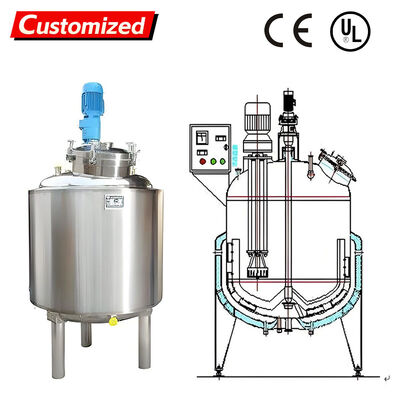 Giá tốt. Bộ đồng nhất và phân tán bằng thép không gỉ 500L/1000L được chế tạo riêng cho bùn hóa học và trộn chất lỏng trực tuyến