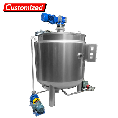 Giá tốt. Thùng trộn thép không gỉ tùy chỉnh 200L Capacity 304/316 với sưởi ấm điện cho ngành công nghiệp thực phẩm và hóa chất trực tuyến