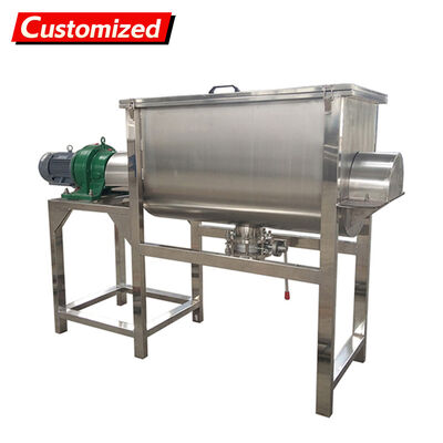Giá tốt. Máy trộn ruy băng bằng thép không gỉ với tốc độ thay đổi và dung tích 1500L để trộn công nghiệp trực tuyến