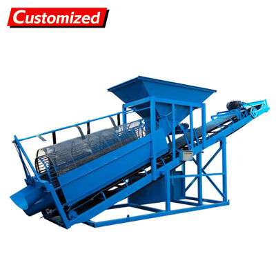 Giá tốt. Máy giặt cát màn hình quay loại trống thép không gỉ hiệu quả cao được sản xuất theo yêu cầu với dây chuyền vận chuyển Trực tuyến