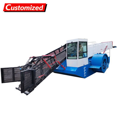 Giá tốt. Thép không gỉ Hydraulic Trash Skimmer Boat hiệu suất cao Thuốc thu hoạch thực vật thủy sản tùy chỉnh trực tuyến