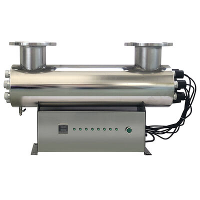 Giá tốt. Máy khử trùng nước tia cực tím công suất cao 320W với tốc độ dòng chảy 15 tấn / giờ và 304 thép không gỉ để làm sạch nước UVC Trực tuyến